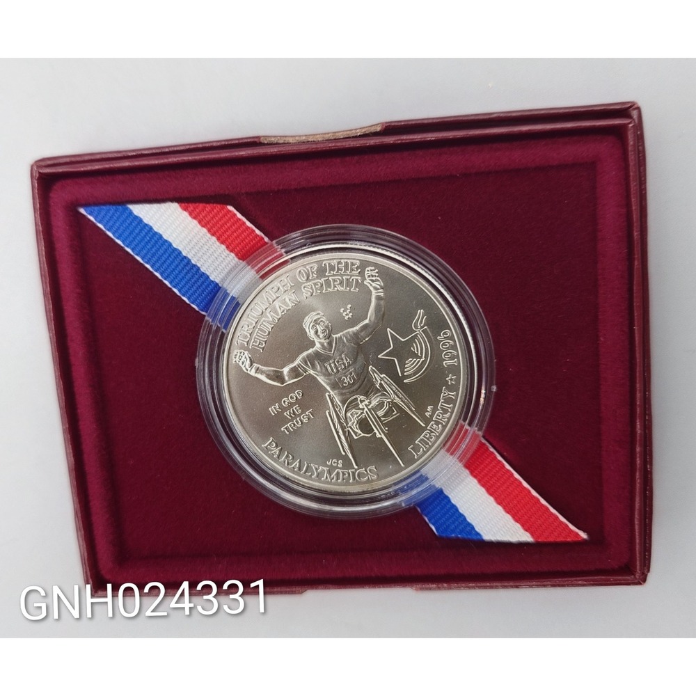 US Mint 1996 Atlanta Paralympics Silver Dollar Coin [GNH017107]